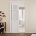 Pocket Door,6-Lite Frosted Glass Doors,Solid Door,32 x 80 Door