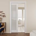 Pocket Door,1-Lite Frosted Glass Doors,Solid Door,32 x 96 Door