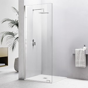 32 inchx78 inch Fixed Glass Shower Panel