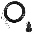 Chudeng 32.8 Feet Black Aluminum Craft Wire, 10 Gauge 2.5mm Thickness Sculpting Wire, Armature Wire for Sculpting, Bendable Metal Craft Wire for Making Dolls Skeleton DIY Crafts