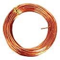 Chudeng 50 Feet Orange Aluminum Craft Wire, 12 Gauge 2mm Thickness Sculpting Wire, Armature Wire for Sculpting, Bendable Metal Craft Wire for Making Dolls Skeleton DIY Crafts