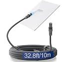 32.8FT Starlink Cable for Standard 4/4X/V4/V5, Premium Starlink Gen 3 Cable
