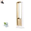 32-Inch Bladeless Portable Tower Fan, Oscillating &amp; Quiet with Remote Control, Timer Function, Super Silent Pedestal Fan for Home, Office &amp; Bedroom (Gold)