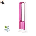 32-Inch Oscillating Portable Bladeless Tower Fan with Remote Control & Timer - Super Quiet Cooling Pedestal Fan for Home, Office, Bedroom - Stylish Gold Color
