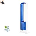 32-Inch Portable Oscillating Tower Fan, Quiet Bladeless Cooling with Remote Control &amp; Timer, Super Quiet Pedestal Fan for Home, Office, Bedroom - Gold