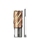 32 mm Diameter. Annular Cutters CARBIDE COATED in High Speed Steel. HSS Annular Core Cutter Carbide Coated GOLD Color. Cutting Length 30mm. Broach Core Cutting Tool.