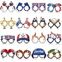 32 Pack Baseball Party Paper Glasses, 16 Designs Paper Eyeglasses, Game Day Baseball Decorations Photo Booth Props, Sports Party Favors for Team Banquet, Birthday, Tailgate and Season