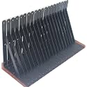32 Pack L11 x H 8" Black Heavy Duty Shelf Brackets with Screws Metal Shelf Brackets Shelf Support Angle Brackets for Shelves L Brackets Heavy Duty Floating Shelf