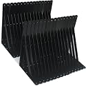 32 Pack L12 x H 8" Black Heavy Duty Shelf Brackets with Screws Metal Shelf Brackets Shelf Support Angle Brackets for Shelves L Brackets Heavy Duty Floating Shelf