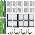 32 Pack Replacement Parts for iRobot Roomba i7 i7+ i3 i3+ i4 i4+ i5 i5+ i6 i6+ i8 i8+ E5 E6 E7 j6 j6+ j7 j7+ Combo i5 i5+ j5 j5+, 2 Set of Roller Brush 10 Filter 10 Vacuum Bag 10 Side Brush