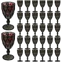 32 Pack Vintage Wine Glasses Plastic Reusable