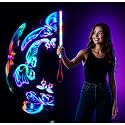 32 Programmable LED Light Stick, 32 RGB Pixels, App Control, Custom Pictures and Animations, USB-C Rechargeable, 11 Inches, Glow Wand for Parties, Concerts, Night Light