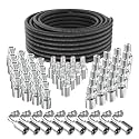 328Ft 1/4 inch Hydraulic Hose with 60PCS 1/4" Fittings