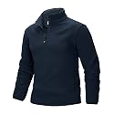 33,000ft Men's Polar Fleece Pullover Quarter Zip 1/4 Jacket Golf Sweatshirt