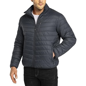 33000ft Mens Puffer Jacket Lightweight Packable Insulated