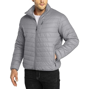 33000ft Mens Puffer Jacket Lightweight Packable Insulated