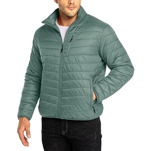 33000ft Mens Puffer Jacket Lightweight Packable Insulated
