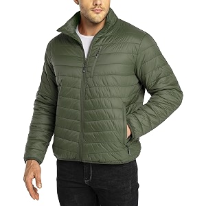 33000ft Mens Puffer Jacket Lightweight Packable Insulated