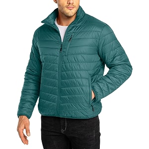 33000ft Mens Puffer Jacket Lightweight Packable Insulated