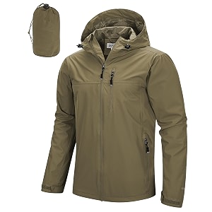 33000ft men39s rain jacket waterproof cycling running packable raincoat with hood lightweight windbreaker with mesh lining