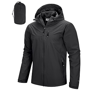 33000ft men39s rain jacket waterproof cycling running packable raincoat with hood lightweight windbreaker with mesh lining