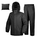 33,000ft Men's Rain Suit Packable Waterproof Lightweight Rain Gear