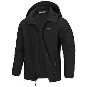 33000ft Mens Hooded Softshell Jacket Waterproof Lightweight