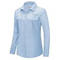 33,000ft Women's UPF 50+ UV Long Sleeve Sun Protection Safari Shirts Quick Dry Outdoor Fishing Hiking Travel Shirt