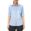 33,000ft Women's UPF 50 UV Sun Protection Shirt, Cool Quick Dry Long Sleeve Outdoor Fishing Hiking Safari Travel Shirt