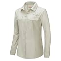 33,000ft Women's UPF 50+ UV Long Sleeve Sun Protection Safari Shirts Quick Dry Outdoor Fishing Hiking Travel Shirt