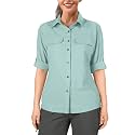 33,000ft Women's UPF 50 UV Sun Protection Shirt, Cool Quick Dry Long Sleeve Outdoor Fishing Hiking Safari Travel Shirt