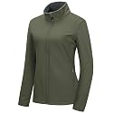 33,000ft Women's Waterproof Softshell Jacket Lightweight Fleece Lined Coat