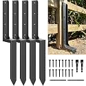 33.62" Fence Post Repair Kit, Fix Broken 4x4/6x6 Wood Post 4Pack