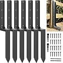 33.62" Fence Post Repair Kit, Fix Broken 4x4/6x6 Wood Post 6Pack
