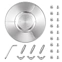 33 Inch Round Patio Heater Reflector Shield, 3 Pre-Drilled Holes
