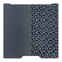 335 x 346.5 mm PEO+PET Build Plate for Bambu Lab H2C/A2L, Dual-Sided Diamond &amp; Carbon Fiber Pattern, Flexible Magnetic Spring Steel