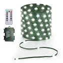 33ft Battery Operated String Lights (2 Pack), 100 LED Fairy String Lights Battery Powered w/Remote & Timer for Indoor Outdoor Christmas Trees Wreath Decoration Bedroom Patio - Cool White