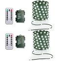 33ft Battery Operated String Lights (2 Pack), 100 LED Fairy String Lights Battery Powered w/Remote & Timer for Indoor Outdoor Christmas Trees Wreath Decoration Bedroom Patio - Cool White