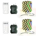 33ft Battery Operated String Lights (2 Pack), 100 LED Warm White & Multicolor Fairy String Lights Battery Powered w/Remote & Timer for Indoor Outdoor Christmas Trees Decoration Bedroom Patio