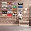 "Home" Vintage Retro Metal Signs - License Wall Plate, Car Tag - Ideal for Cafe, Restaurant, Shop, Home, Hotel, Club, Office, Living Area - Design Plaque