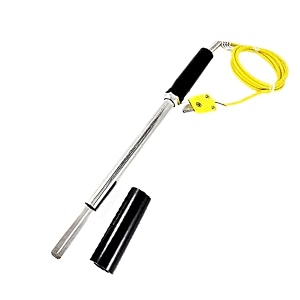 ji japsin instrumentation leaf type k thermocouple surface measuring sensor 1234 long probe 1 meter cable range -50 deg c to 1200 deg c - for various industrial applications