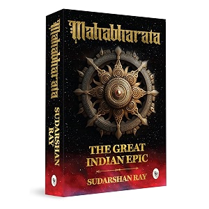 mahabharata - the great indian epic by sudarshan ray - english  paperback  book on ancient indian stories about pandavas and kauravas  kurukshetra war  greatest epic of india