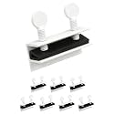"Nuk3y Sliding Window Security Locks with Rubber Gasket (White, 8 Pack)"