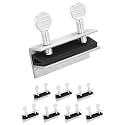 "Nuk3y Sliding Window Security Locks with Rubber Gasket (Aluminum, 8 Pack)"