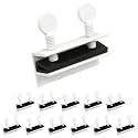 "Nuk3y Sliding Window Security Locks with Rubber Gasket (White, 12 Pack)"