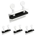 "Nuk3y Sliding Window Security Locks with Rubber Gasket (White, 4 Pack)"