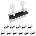 "Nuk3y Sliding Window Security Locks with Rubber Gasket (Aluminum, 12 Pack)"