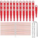 34 Pack Quickload CMZST0653 Replacement Blades & 0.11" Pre-Cut Line Compatible with Craftsman CMCST900 CMESTA900 CMESTE920 CMZST98020 CMCST915 CMEST913 Trimmers Polycarbonate Head (53 Pack)