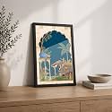34Royal Indian Elephant Premium Framed Wall Poster