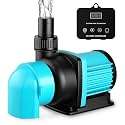3450GPH Aquarium Return pump with LCD display controller, DC 24V 95W aquarium pump for saltwater freshwater aquarium,fish tank,sump,20 speeds ECO Quiet Submersible and inline pump